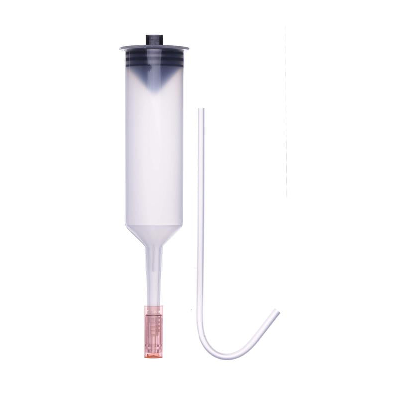 CHS USA 200ml Front Load Syringe Kit, 60in Coiled Tubing, Fill Straw, Compatible with Medrad EnVision CT Injector, UOM CA/50, COO Canada.