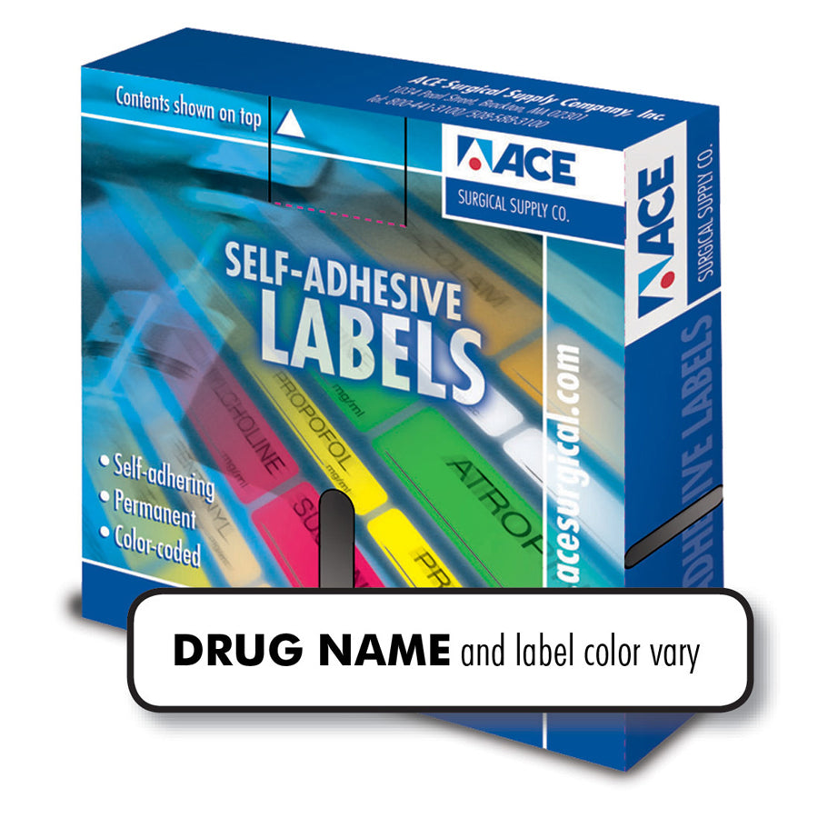 Label Propofol 1/4" x 1-1/4" Yellow