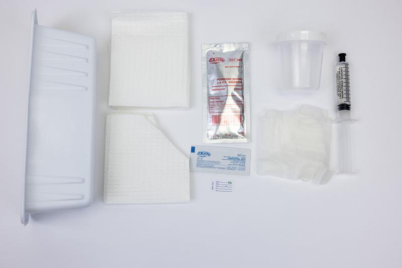 LSL FOLEY CATHETER TRAY W/O CATHETER, 1200 ML GRADUATED COLLECTION TRAY, PVP SWABS 3 IN 1, MOISTURE PROOF UNDER BUTTOCKS DRAPE, FENESTRATED DRAPE, LUBRICATING JELLY, SPECIMEN CONTAINER WITH LID AND LABEL, WALLETED VINYL GLOVES MEDIUM, 10 CC SYRINGE.
