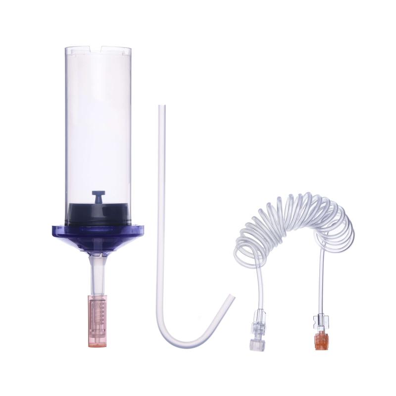 CHS USA 200ml Syringe Kit, 60in Coiled Tubing, Fill Straw, Compatible with Mallinckrodt OptiVantage DH CT Injector, UOM CA/50, COO Canada