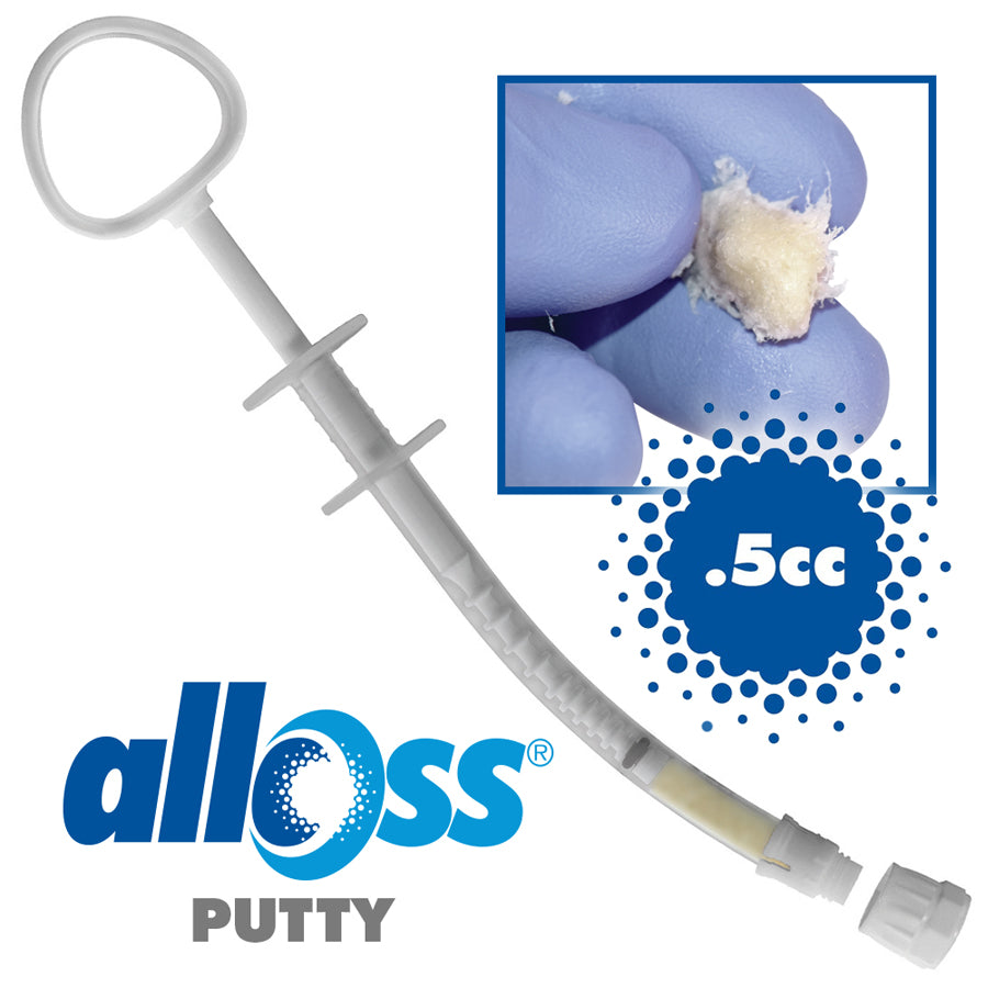 alloOss Demineralized Bone Graft Putty 80% Bone/20% Allograft 250-850um 0.5cc Ea