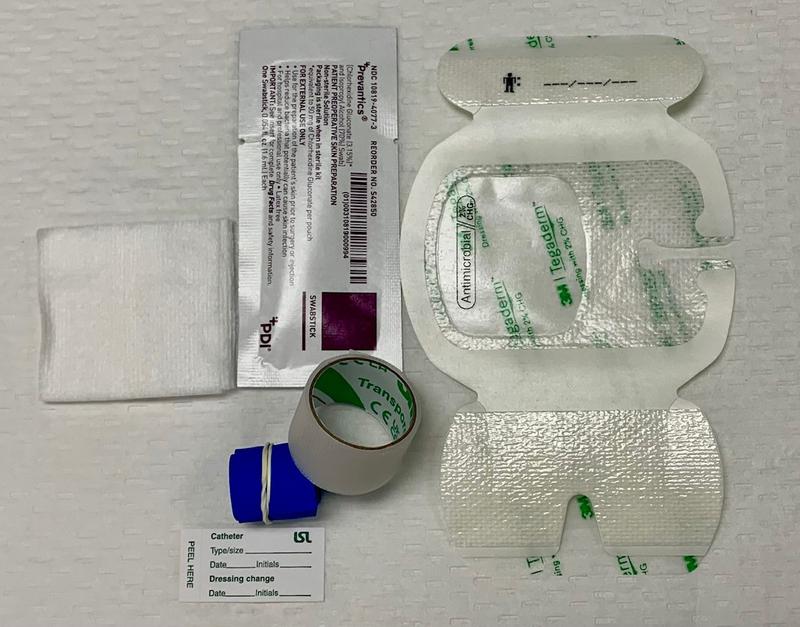 LSL ANTIMICROBIAL IV START KIT, STERILE, TEGADERM ANTIMICROBIAL I.V. ADVANCED SECUREMENT DRESSING, PREVANTICS 1.6ML SWABSTICK, GAUZE 2"X2" NON-WOVEN, TOURNIQUET 3/4"X18" BLUE, 3/4"X18" TRANSPORE TAPE, ID Label, 100 EA/CA