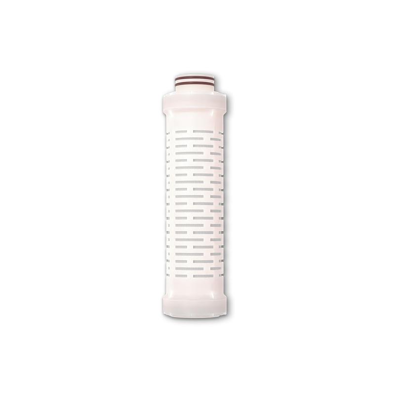 HYDRAGUARD 20" ULTRAFILTER, AN IN-LINE FILTER WITH 222 O-RING CONNECTION, IS CAPABLE OF RETAINING BACTERIA, VIRUSES, AND ENDOTOXINS FOR 180 DAYS AND IS IDEAL FOR WOUND CLEANSING, SURGICAL HANDWASHING, AND MEDICAL EQUIPMENT CLEANING.