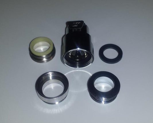 Nephros Adapter kit containing CPC aerator adapters; for use with S100 Sink filters (Spout or Spray) to accommodate a variety of sink fixtures. Pack of 4