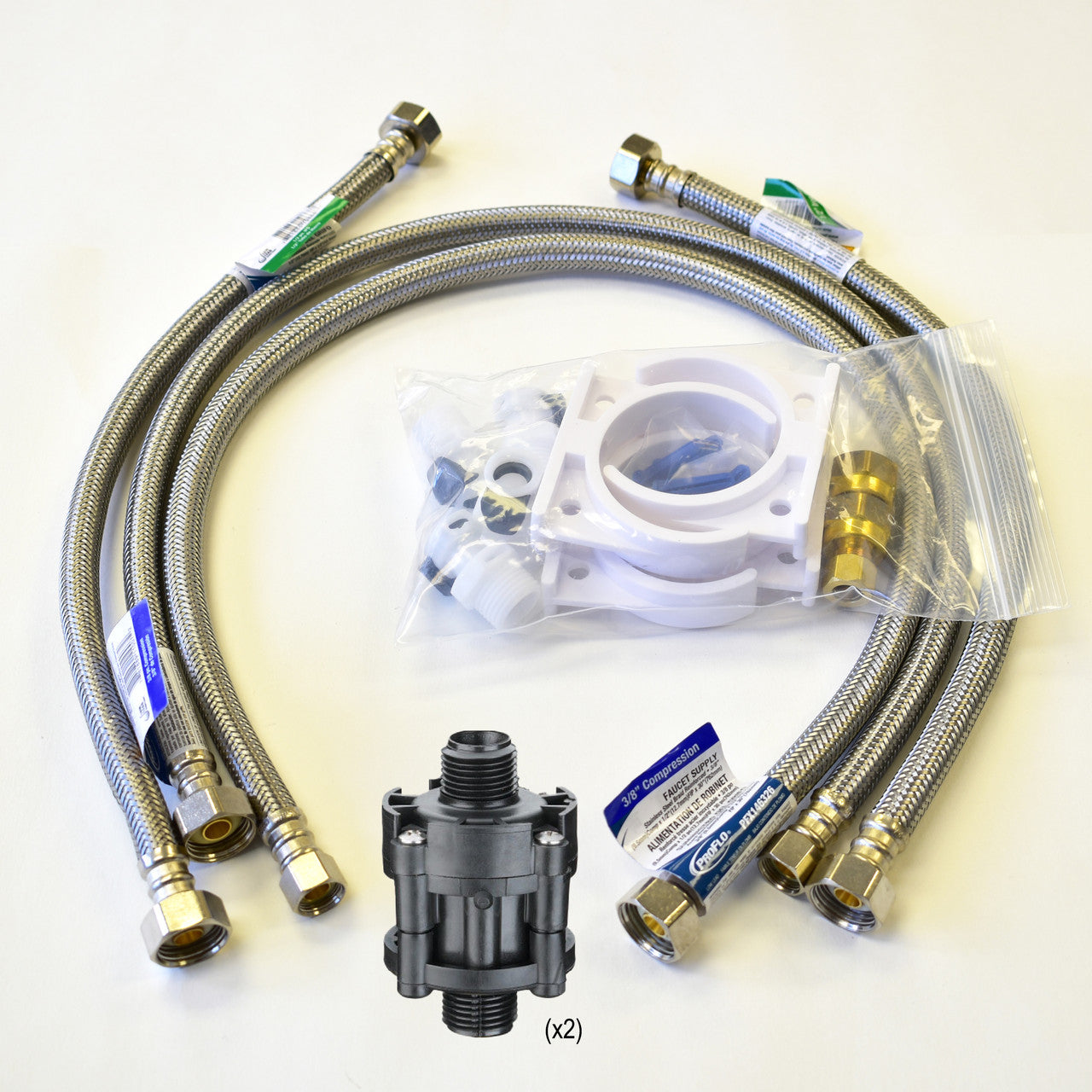 Nephros Installation kit for DSU-H or SSU-H in-line installations at sinks; includes all items necessary for installation. Quantities of 250 or more require freight shipping and custom quoting