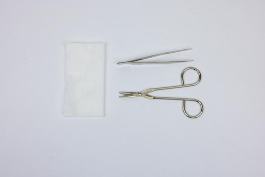 LSL SUTURE REMOVAL TRAY, LITTAUER SCISSORS WIRE, FORCEPS WIRE, GAUZE, STERILE, 50 EA/CA