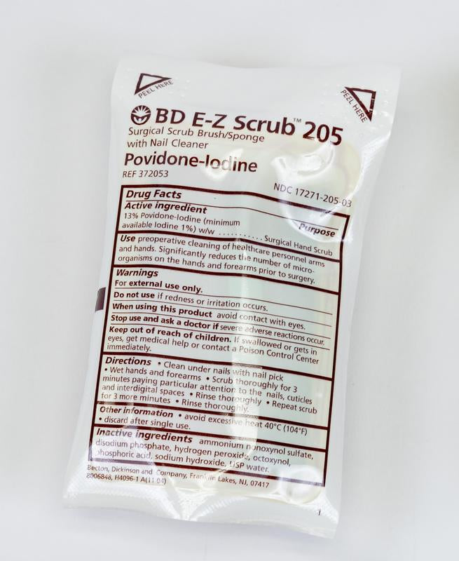 LSL VA ONLY, SURGICAL SCRUB BRUSH, IMPREGNATED WITH PVP, 240 EA/CA