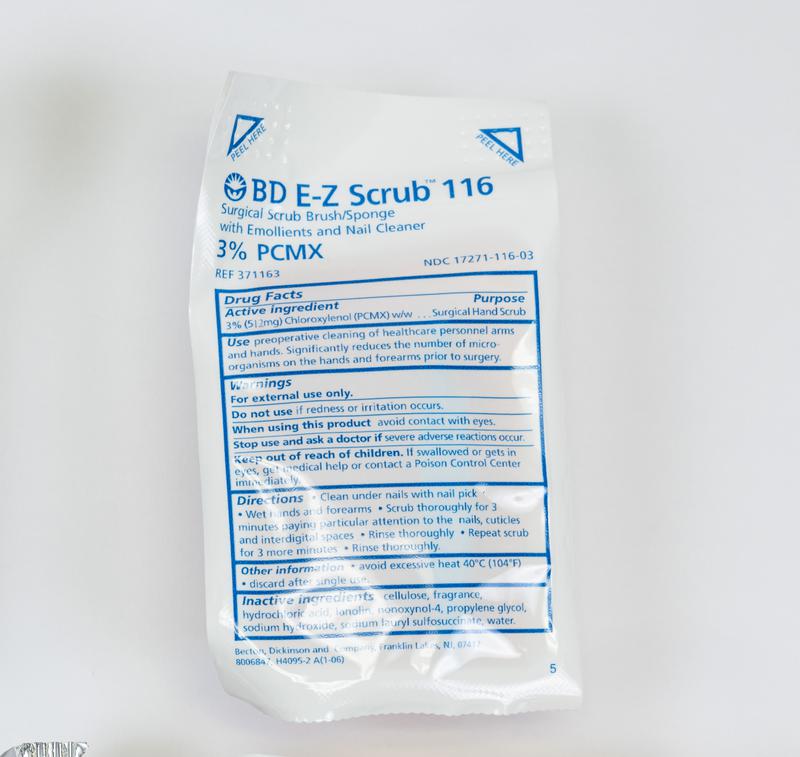 LSL VA ONLY, SURGICAL SCRUB BRUSH, IMPREGNATED WITH PCMX, 240 EA/CA