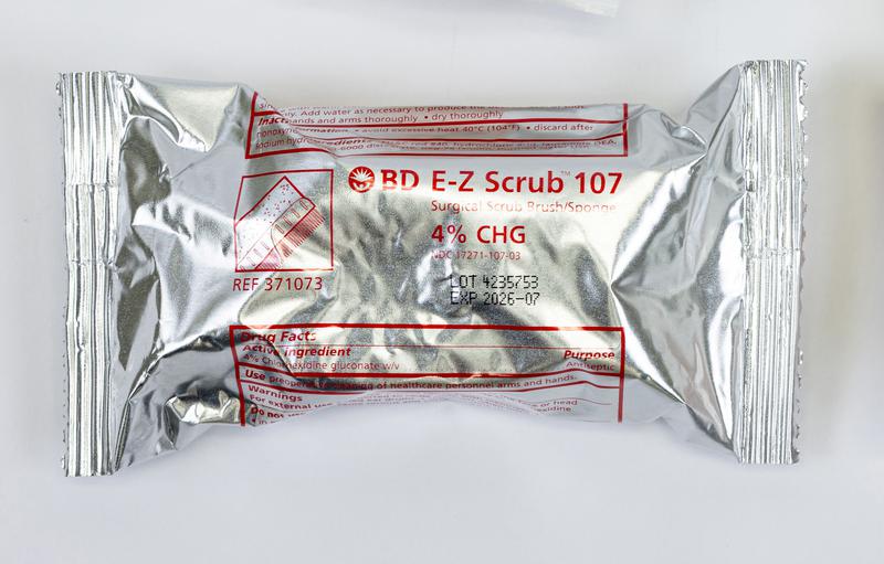 LSL VA ONLY, SURGICAL SCRUB BRUSH IMPREGNATED WITH CHG, 240 EA/CA