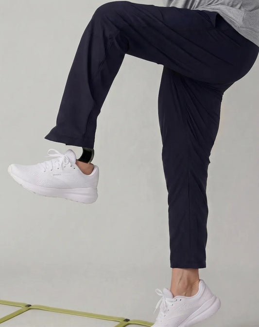 Aurushi Women's Kintsugi Jogger, Navy, XX-Large, Adaptive Performance Pant, Woven, 89% Nylon/11% Elastane, Single Unit (1 EA), Made in Vietnam