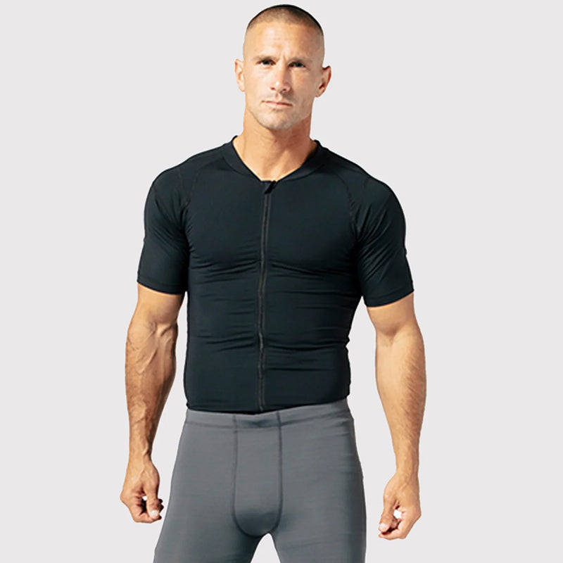 DFND RX RECOVERY ZIP SS SHIRT-1 PIECE.SIZE LG MADE IN USA / BERRY COMPLIANT