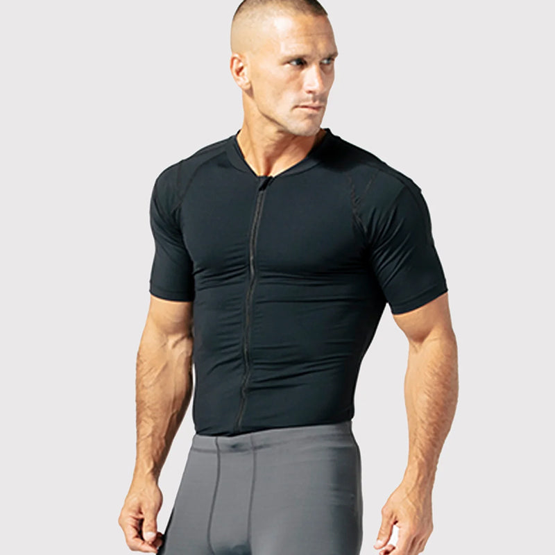 DFND RX RECOVERY ZIP SS SHIRT-1 PIECE.SIZE MD. MADE IN USA / BERRY COMPLIANT