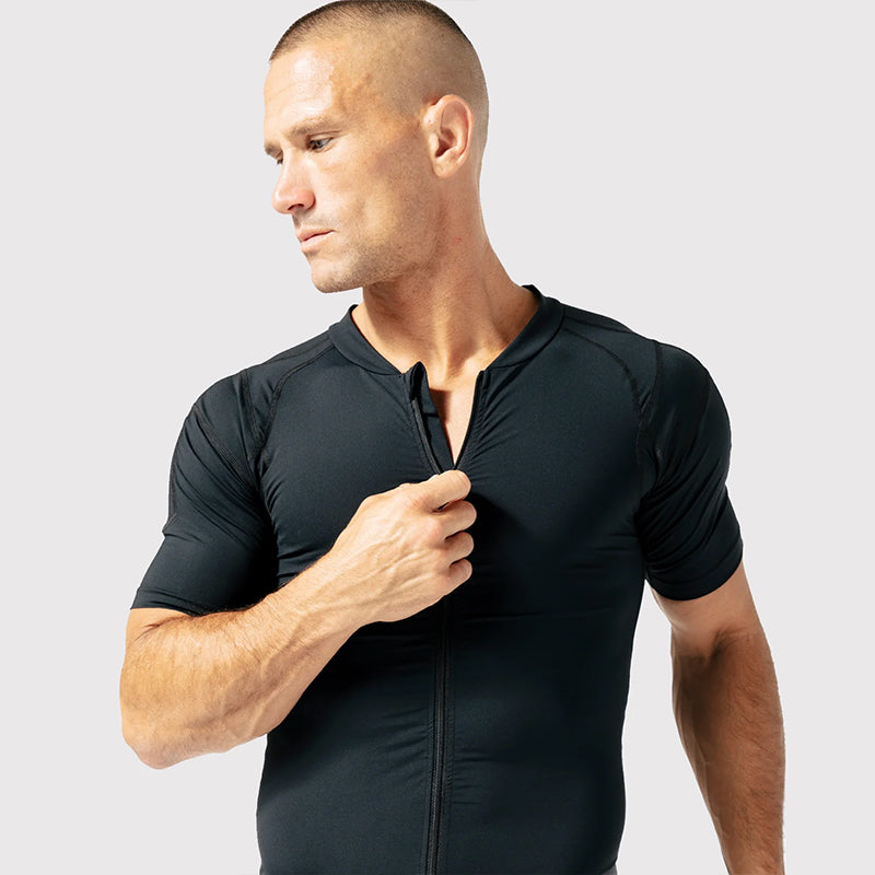DFND RX RECOVERY ZIP SS SHIRT-1 PIECE.SIZE XL MADE IN USA / BERRY COMPLIANT