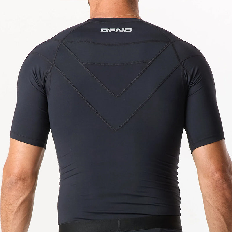 DFND AX/RX SS COMPRESSION SHIRT-1 PIECE.SIZE XL. MADE IN USA / BERRY COMPLIANT