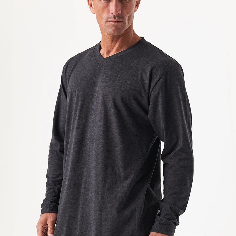 DFND LS MENS IR V NECK SLEEPWEAR SHIRT-1 PIECE-SIZE MD.HBK.  MADE IN USA / BERRY COMPLIANT