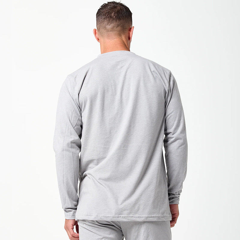 DFND LS MENS IR V NECK SLEEPWEAR SHIRT-1 PIECE-SIZE XXXL. HGY. MADE IN USA / BERRY COMPLIANT
