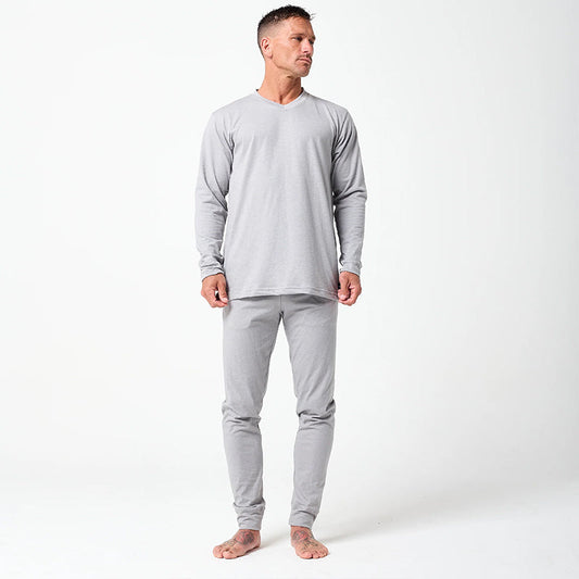 DFND LS MENS IR V NECK SLEEPWEAR SHIRT-1 PIECE-SIZE XL.HGY.  MADE IN USA / BERRY COMPLIANT
