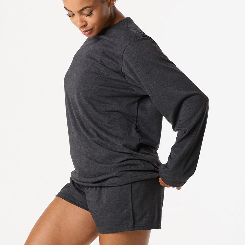 DFND LS WOMENS IR V NECK SLEEPWEAR SHIRT-1 PIECE-SIZE MD. HBK. MADE IN USA / VBERRY COMPLIANT
