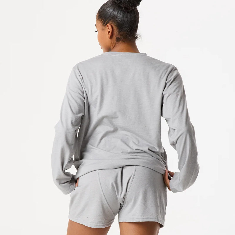 DFND LS WOMENS IR V NECK SLEEPWEAR SHIRT-1 PIECE-SIZE SM. HGY. MADE IN USA / VBERRY COMPLIANT