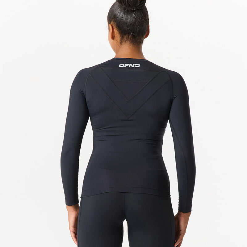WOMENS DFND AX/RX LS COMPRESSION SHIRT-1 PIECE.SIZE SM.MADE IN USA / BERRY COMPLIANT