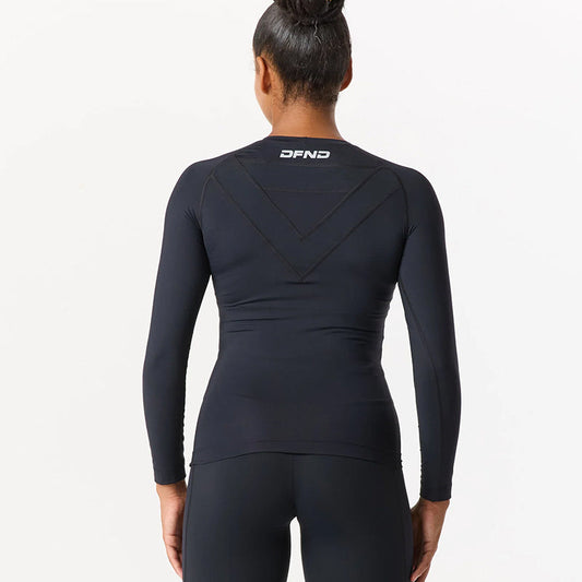 WOMENS DFND AX/RX LS COMPRESSION SHIRT-1 PIECE.SIZE SM.MADE IN USA / BERRY COMPLIANT