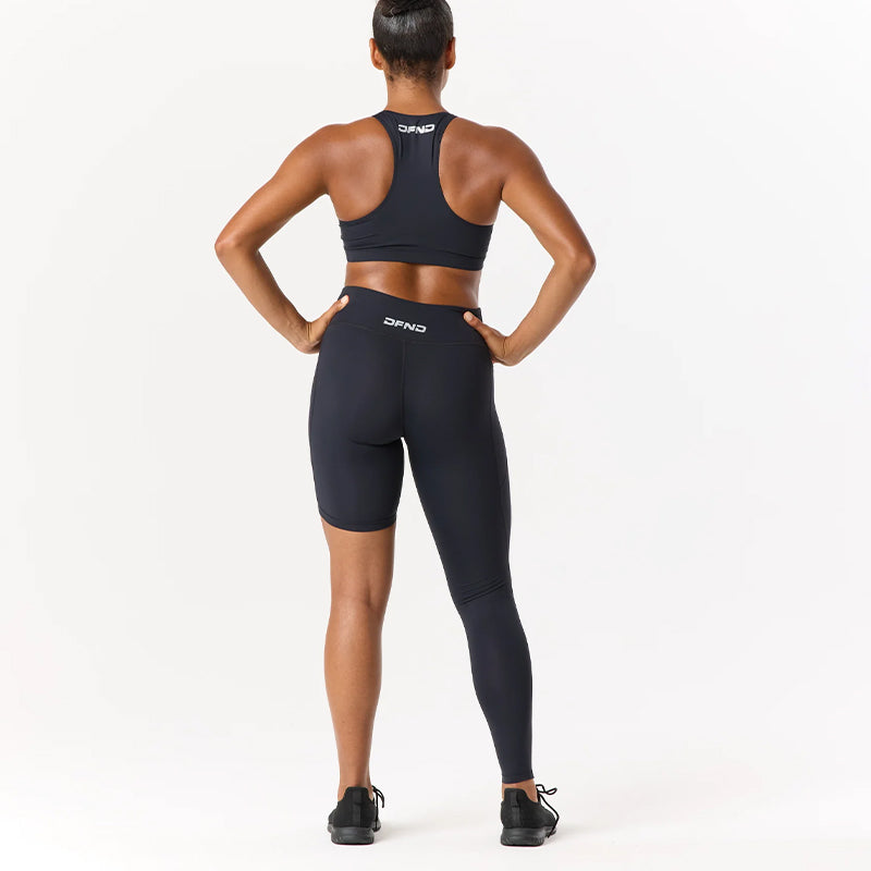 DFND WOMENS AX SIGNLE LEFT LEG COMPRESSION TIGHT-1 PIECE. SIZE SM. MADE IN USA / BERRY COMPLIANT