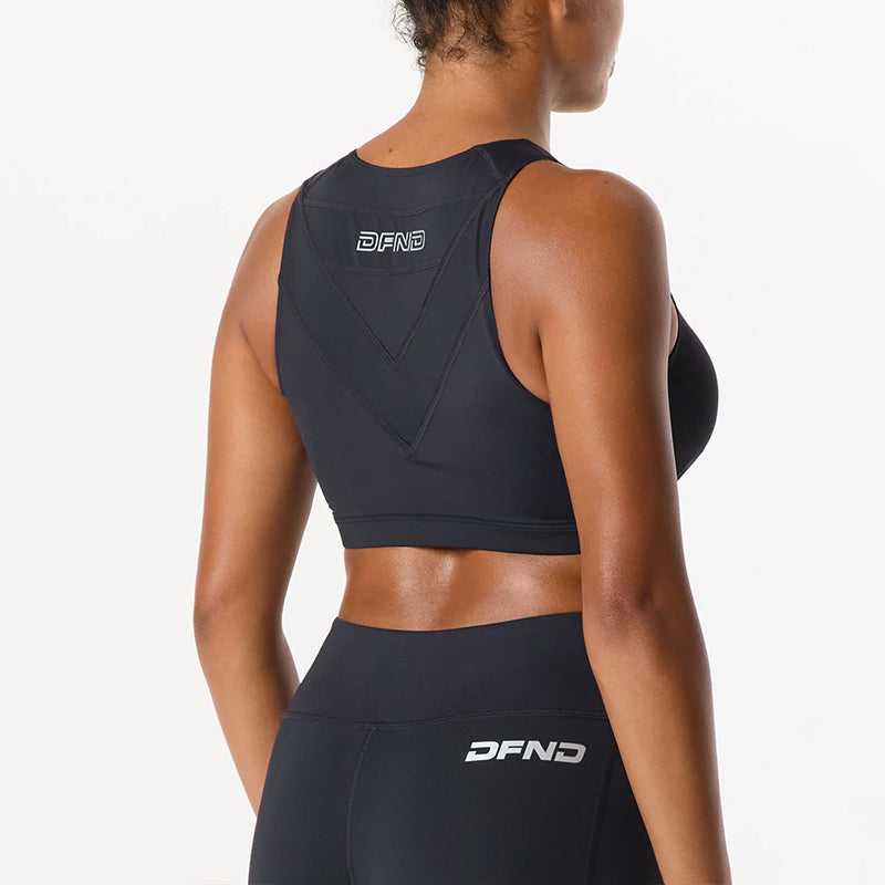 WOMENS DFND AX HYBRID SPORTS BRA-1-PIECE.SIZE MD. MADE IN USA / BERRY COMPLIANT