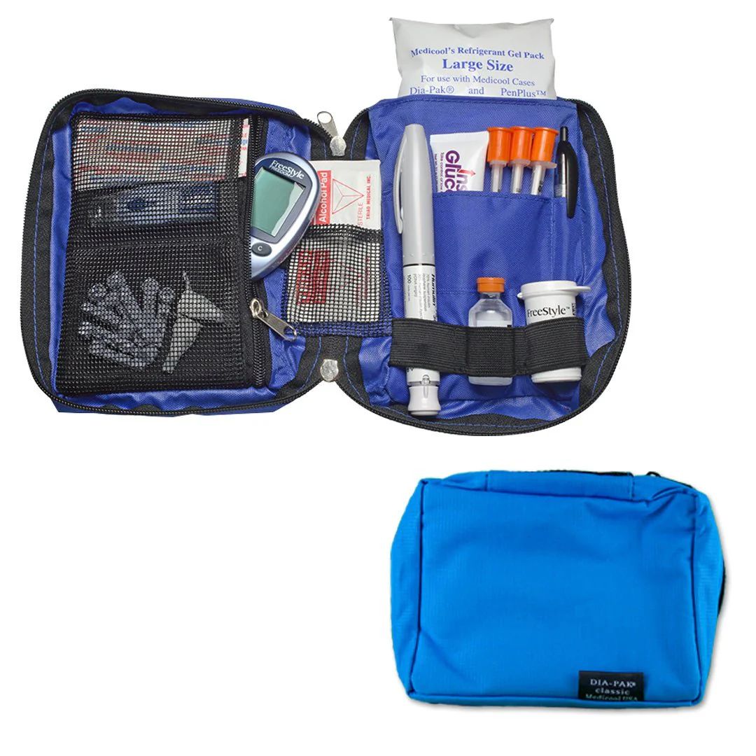 Medicool DIA-PAK CLASSIC DIABETIC TRAVEL CASE  - BLUE, 1/BX