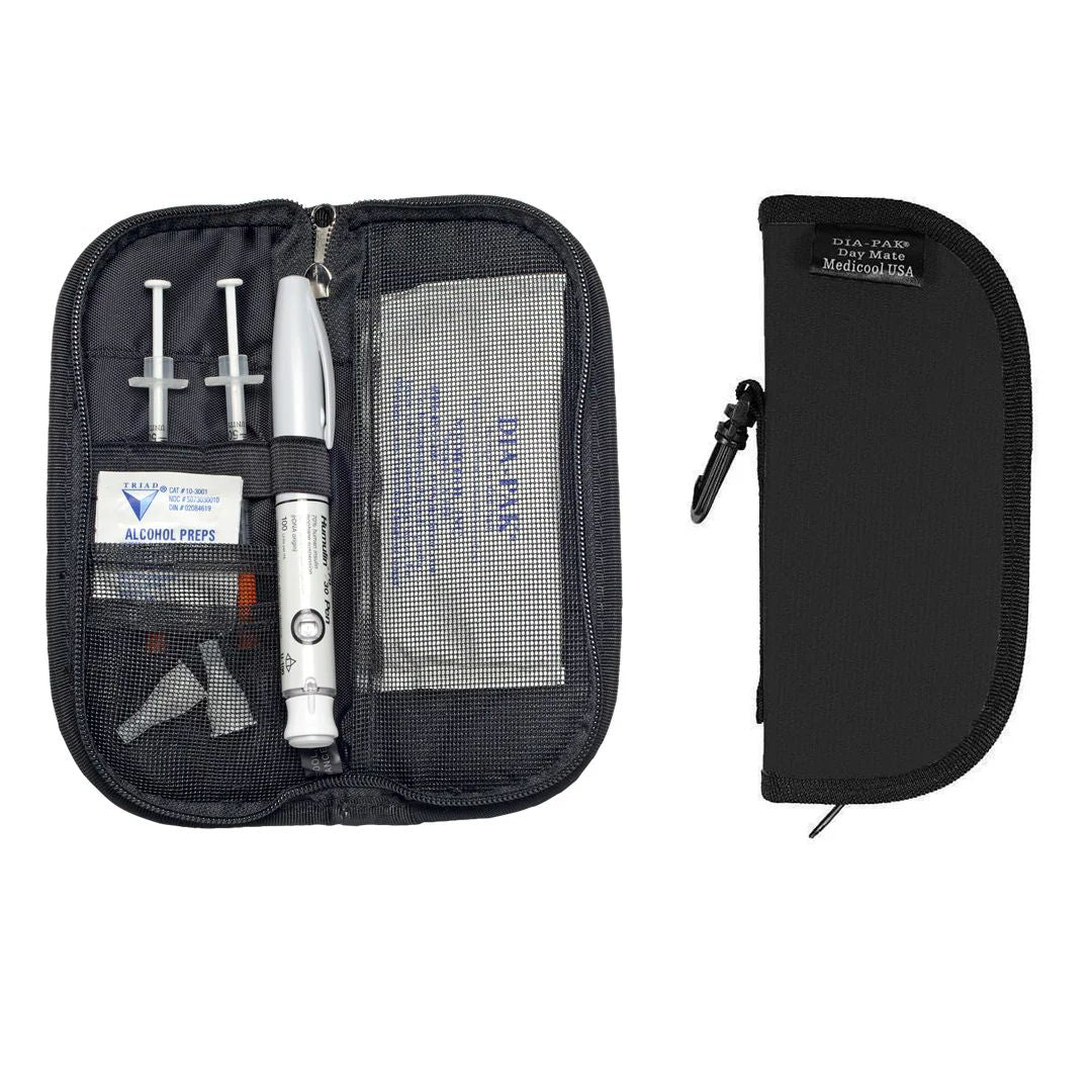 Medicool DIA-PAK DAY MATE DIABETIC TRAVEL CASE - BLACK, 1/BX