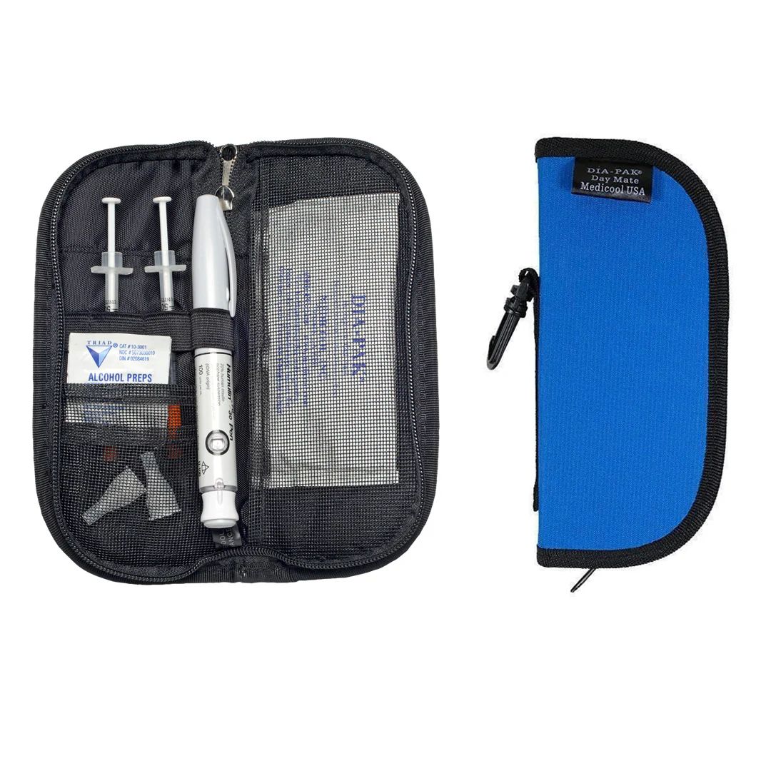 Medicool DIA-PAK DAY MATE DIABETIC TRAVEL CASE - BLUE, 1/BX