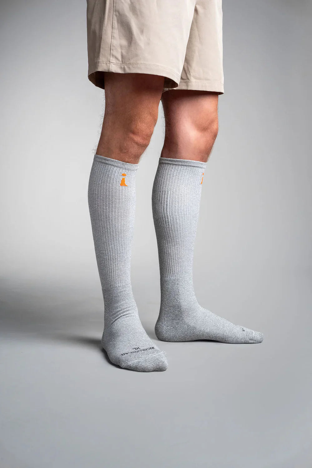 Incrediwear Therapeutic Knee High Socks, Grey, Size XLarge (1 PR)
