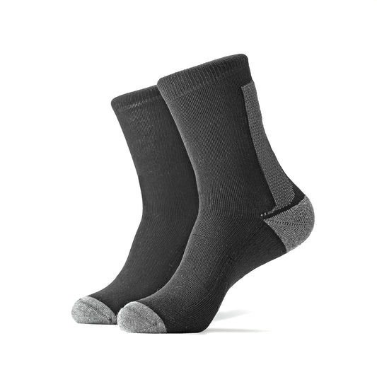 Balance Doctor, Sports Series sock, Black with grey stripe XL, Made in the USA, 3 Pairs per Pack