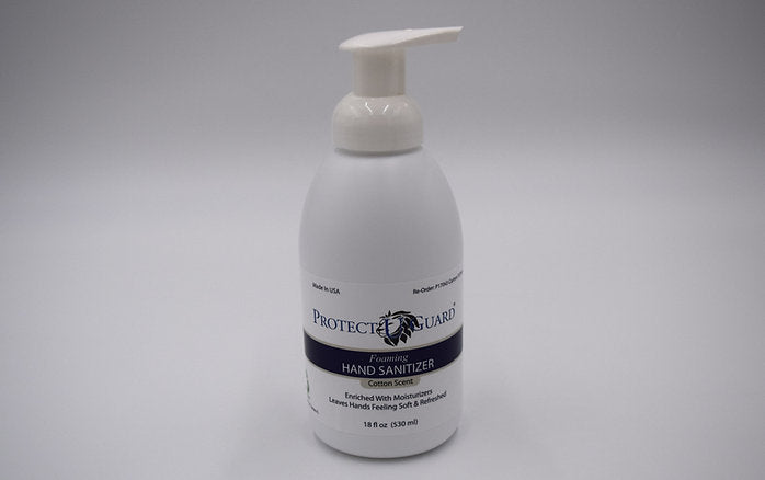 Protect U Guard Ethanol Foaming Hand Sanitizer - Fresh Linen Cotton Scent - 18 Oz, 12EA/CS