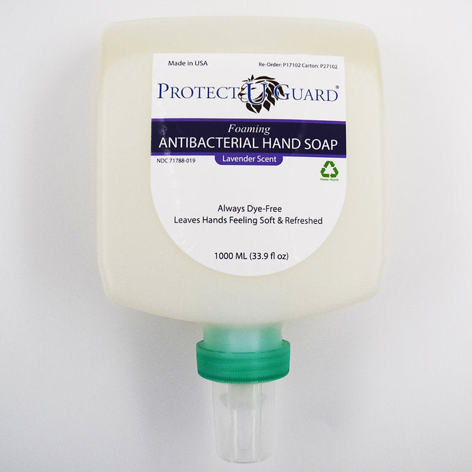 Protect U Guard Antibacterial Healthcare/Food Service Hand Soap - Lavender Scent - 1000 ML, 4EA/CS