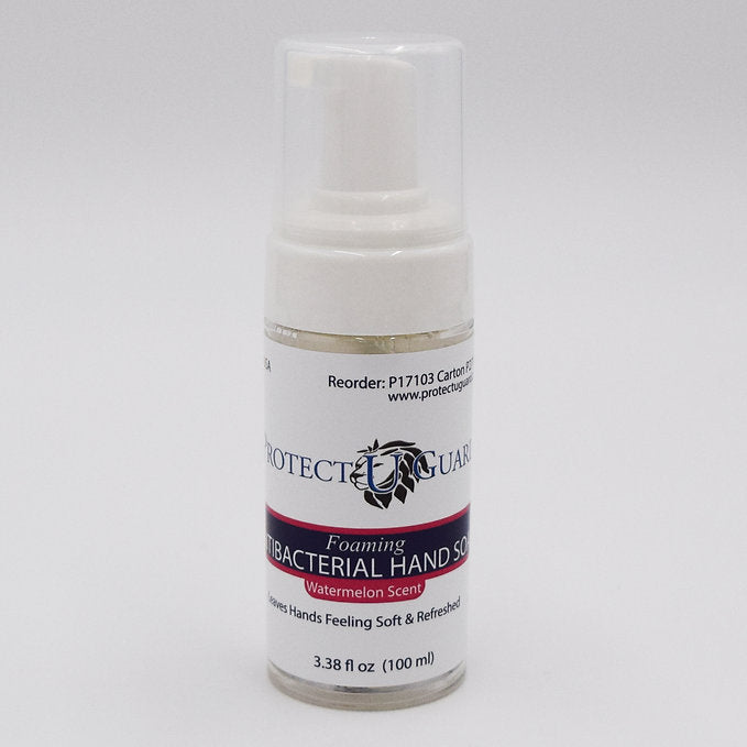 Protect U Guard Antibacterial Healthcare/Food Service Hand Soap - Watermelon Scent - 3.38 Oz, 24EA/CS