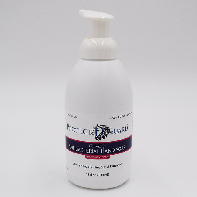 Protect U Guard Antibacterial Healthcare/Food Service Hand Soap - Watermelon Scent - 18 Oz, 12EA/CS