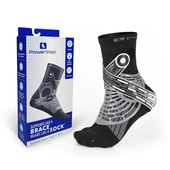 PowerStep® Dynamic Ankle Support Sock, Right, XL (M 13-14, W 14+) 1/EA