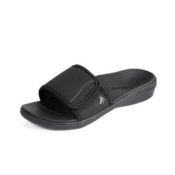 PowerStep® Orthotic Recovery Slides, Womens, Black, 9