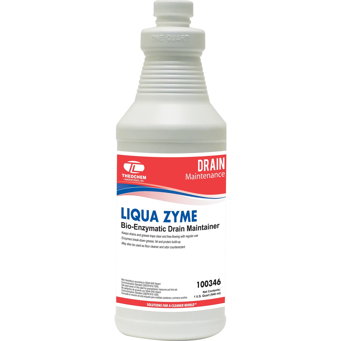 Liquid-Zyme: excellent for mold remediation including regular use for odor control, drains and general all purpose cleaner, 12-1qt/cs