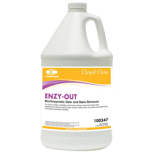 Enzy Out: bio-enzymatic drain maintainer and deodorizer, 4-1gal/cs