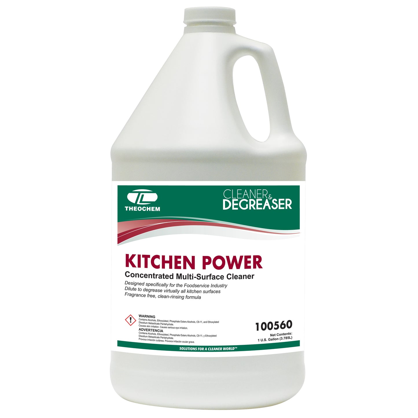 Kitchen Power: Multi Purpose cleaner designed for the Food Servia Industry, 4-1gal/cs