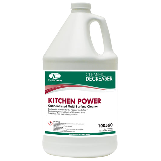 Kitchen Power: Multi Purpose cleaner designed for the Food Servia Industry, 4-1gal/cs