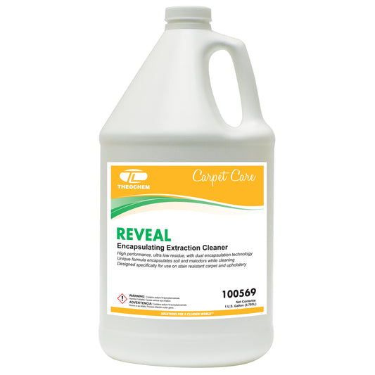 Reveal Extraction: high performance, low residue encapsulating formula extraction cleaner, 4-1gal/cs