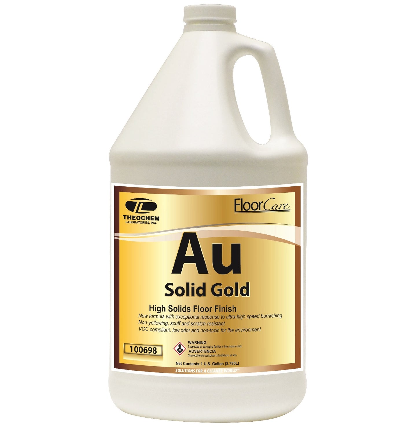 Solid Gold: High Solid Floor Finish, 4-1gal/cs