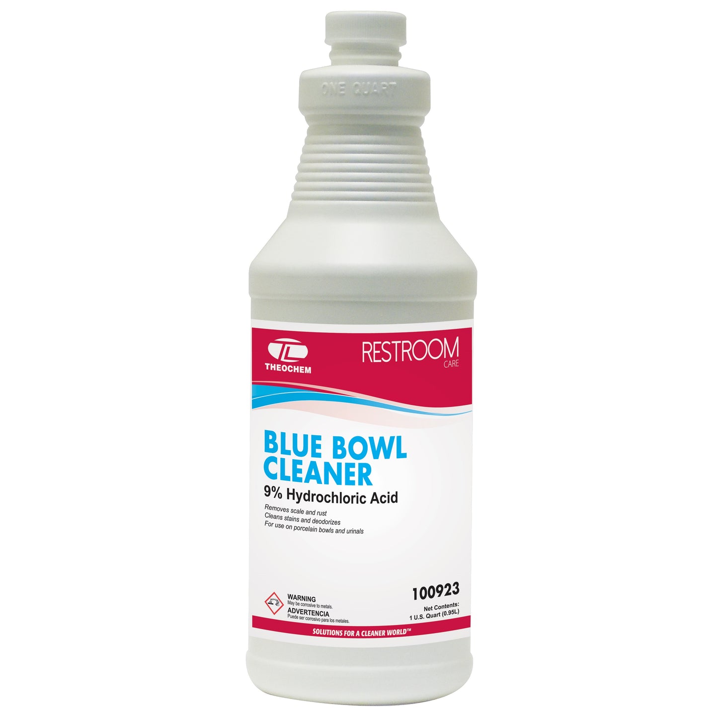 Blue Bowl: 9% acid bowl cleaner, 12-1qt/cs