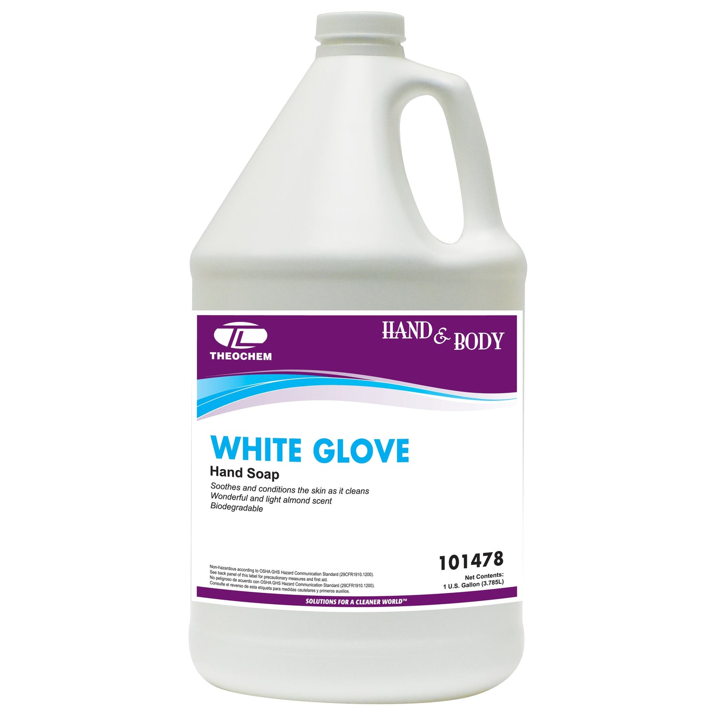 White Glove: fine delicately scented honey almond scented hand soap, 4-1gal/cs